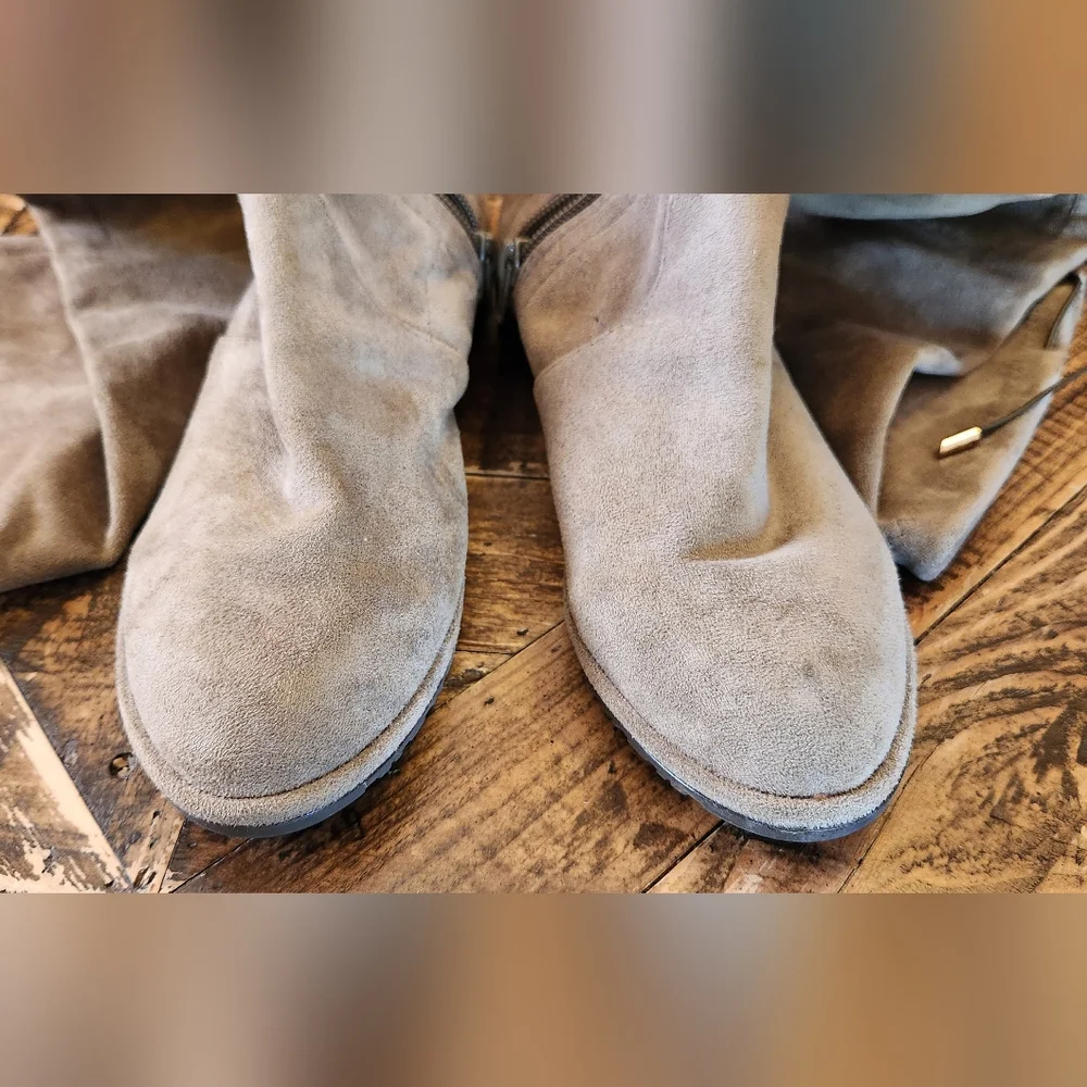 Jacobies Beverly Hills Suede Thigh High Boots Size 6